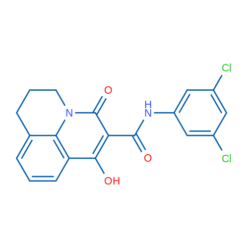 N-(3,5-Dichlorophenyl)-4-hydroxy-2-oxo-1-azatricyclo[7.3.1.0^{5,13}]trideca-3,5(13),6,8-tetraene-3-carboxamide 1g