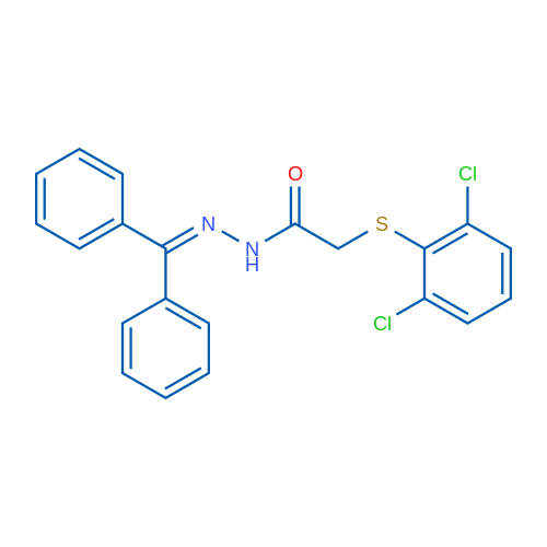 2-[(2,6-Dichlorophenyl)sulfanyl]-N'-(diphenylmethylidene)acetohydrazide 1g