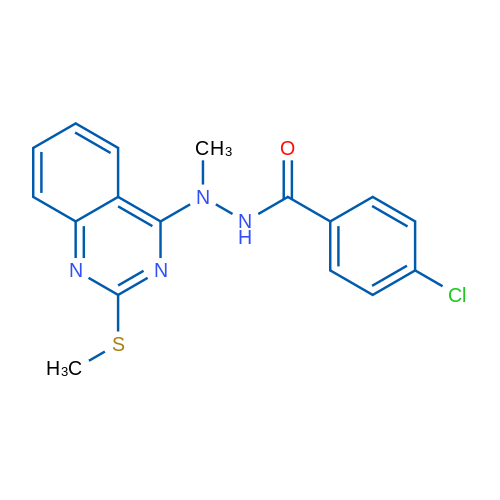 4-Chloro-N'-methyl-N'-[2-(methylsulfanyl)quinazolin-4-yl]benzohydrazide 1g