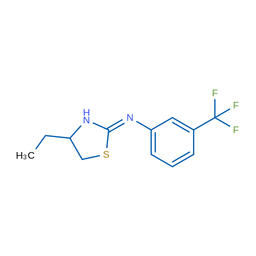 (2Z)-4-Ethyl-N-[3-(trifluoromethyl)phenyl]-1,3-thiazolidin-2-imine 1g