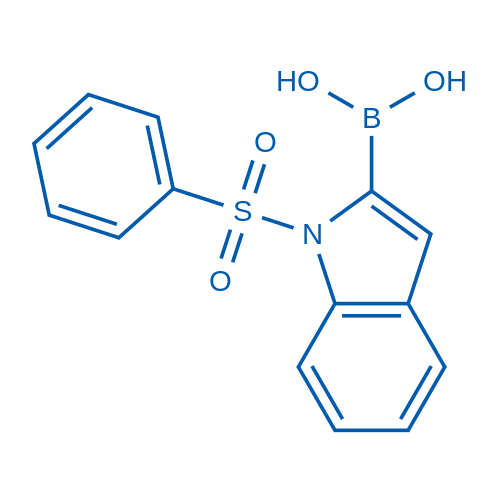 (1-(Phenylsulfonyl)-1H-indol-2-yl)boronic acid 5g