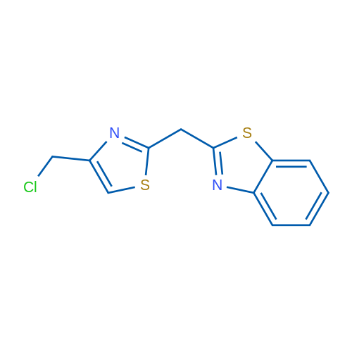 2-((4-(Chloromethyl)thiazol-2-yl)methyl)benzo[d]thiazole 1g
