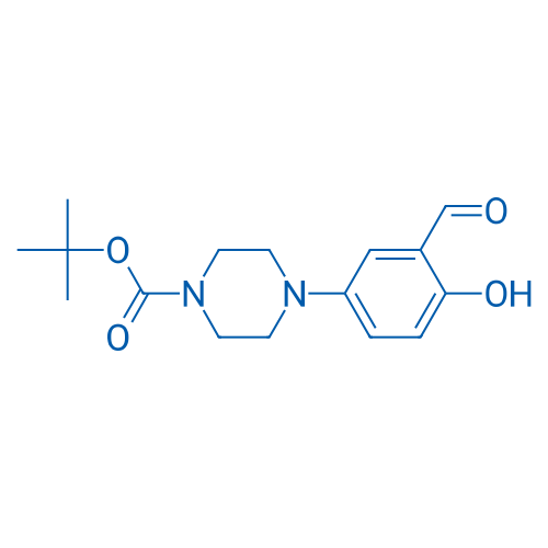 tert-Butyl 4-(3-formyl-4-hydroxyphenyl)piperazine-1-carboxylate 100mg