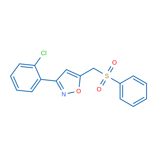 5-[(Benzenesulfonyl)methyl]-3-(2-chlorophenyl)-1,2-oxazole 1g
