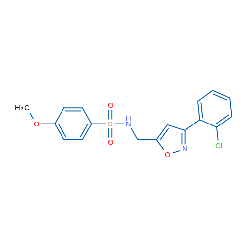 N-{[3-(2-chlorophenyl)-1,2-oxazol-5-yl]methyl}-4-methoxybenzene-1-sulfonamide 1g