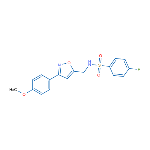 4-Fluoro-N-{[3-(4-methoxyphenyl)-1,2-oxazol-5-yl]methyl}benzene-1-sulfonamide 1g