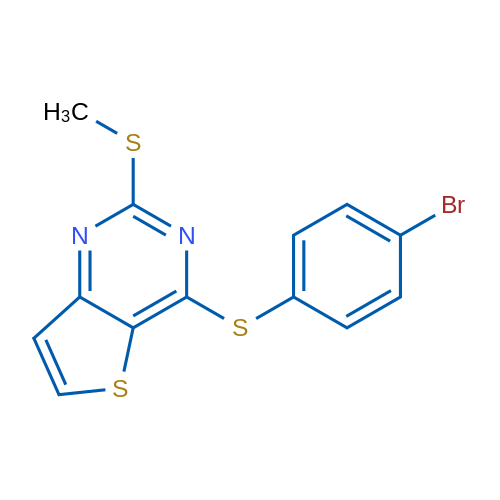 4-[(4-Bromophenyl)sulfanyl]-2-(methylsulfanyl)thieno[3,2-d]pyrimidine 1g