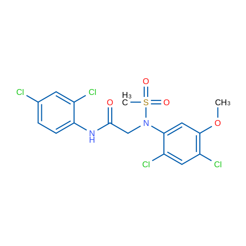 2-[N-(2,4-Dichloro-5-methoxyphenyl)methanesulfonamido]-N-(2,4-dichlorophenyl)acetamide 1g