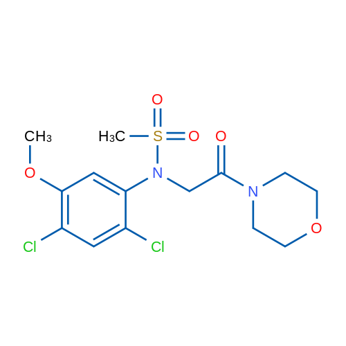 N-(2,4-Dichloro-5-methoxyphenyl)-N-[2-(morpholin-4-yl)-2-oxoethyl]methanesulfonamide 1g