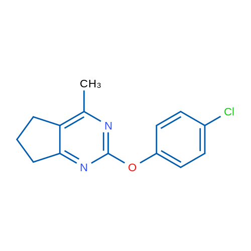 2-(4-Chlorophenoxy)-4-methyl-5H,6H,7H-cyclopenta[d]pyrimidine 1g