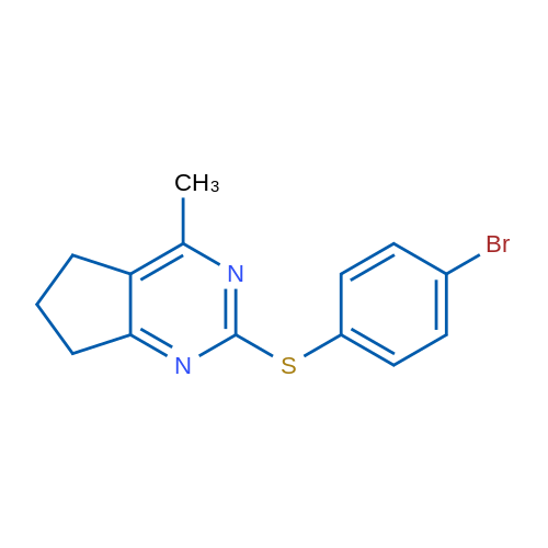 2-[(4-Bromophenyl)sulfanyl]-4-methyl-5H,6H,7H-cyclopenta[d]pyrimidine 1g