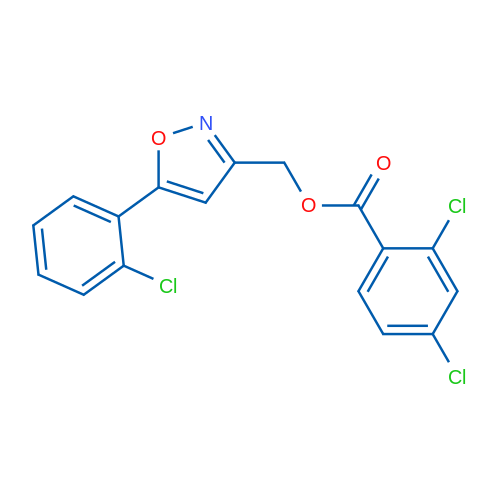 [5-(2-Chlorophenyl)-1,2-oxazol-3-yl]methyl 2,4-dichlorobenzoate 1g
