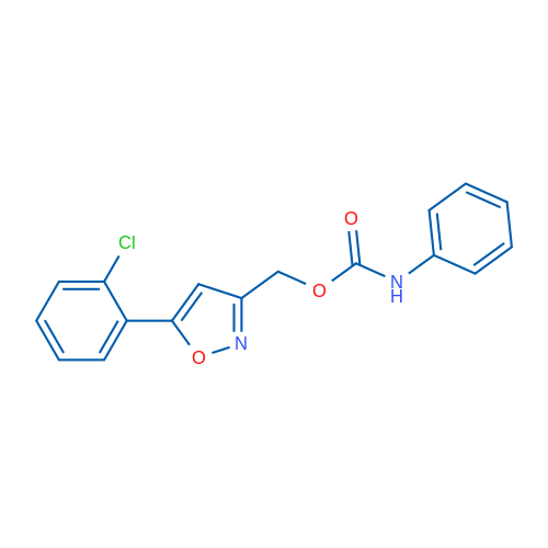 [5-(2-Chlorophenyl)-1,2-oxazol-3-yl]methyl N-phenylcarbamate 1g