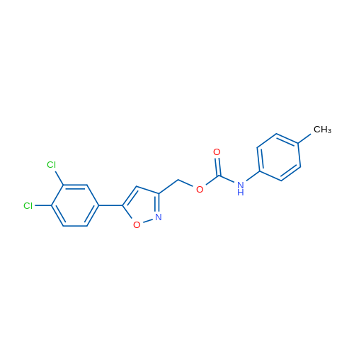 [5-(3,4-Dichlorophenyl)-1,2-oxazol-3-yl]methyl N-(4-methylphenyl)carbamate 1g