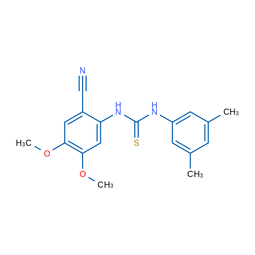 3-(2-Cyano-4,5-dimethoxyphenyl)-1-(3,5-dimethylphenyl)thiourea 1g