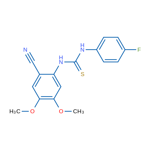 3-(2-Cyano-4,5-dimethoxyphenyl)-1-(4-fluorophenyl)thiourea 1g