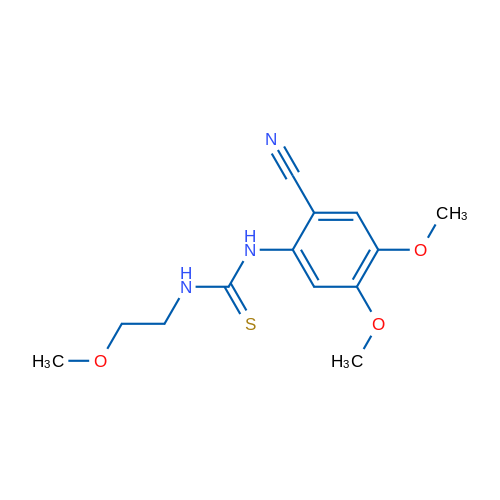 1-(2-Cyano-4,5-dimethoxyphenyl)-3-(2-methoxyethyl)thiourea 1g