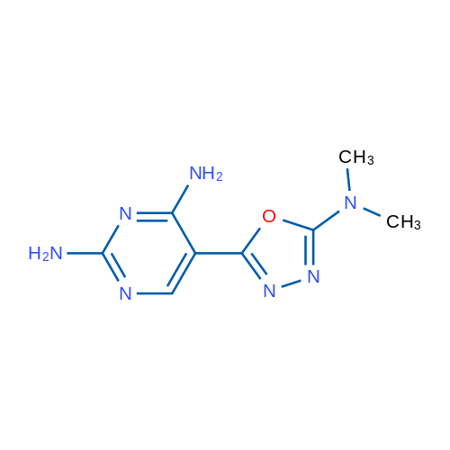 5-[5-(Dimethylamino)-1,3,4-oxadiazol-2-yl]pyrimidine-2,4-diamine 1g