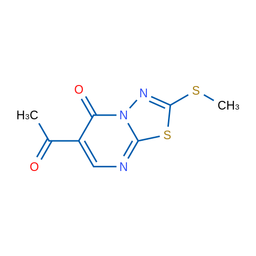 6-Acetyl-2-(methylsulfanyl)-5H-[1,3,4]thiadiazolo[3,2-a]pyrimidin-5-one 1g