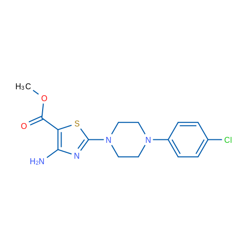Methyl 4-amino-2-[4-(4-chlorophenyl)piperazin-1-yl]-1,3-thiazole-5-carboxylate 1g