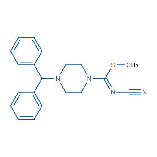 (Z)-Cyano({[4-(diphenylmethyl)piperazin-1-yl](methylsulfanyl)methylidene})amine 1g