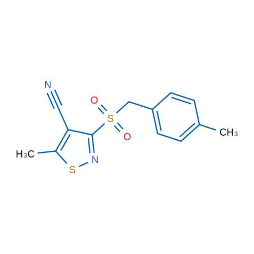 5-Methyl-3-[(4-methylphenyl)methanesulfonyl]-1,2-thiazole-4-carbonitrile 1g