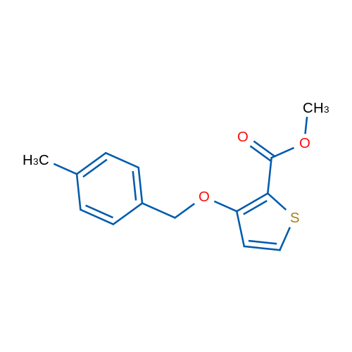 Methyl 3-[(4-methylphenyl)methoxy]thiophene-2-carboxylate 1g