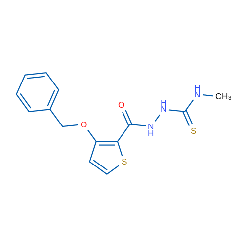 3-(Benzyloxy)-N-[(methylcarbamothioyl)amino]thiophene-2-carboxamide 1g