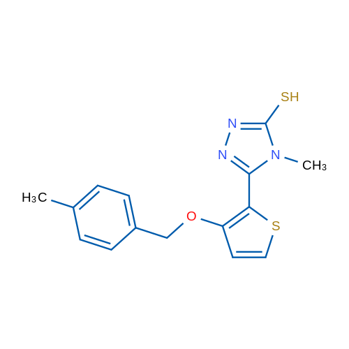 4-Methyl-5-{3-[(4-methylphenyl)methoxy]thiophen-2-yl}-4H-1,2,4-triazole-3-thiol 1g