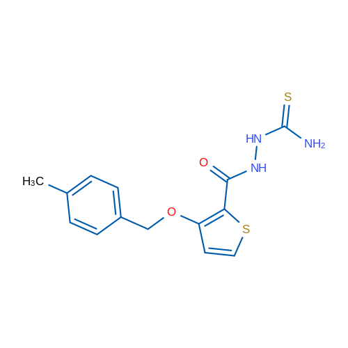 N-(Carbamothioylamino)-3-[(4-methylphenyl)methoxy]thiophene-2-carboxamide 1g