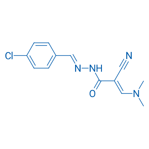 (2E)-N'-[(1E)-(4-Chlorophenyl)methylidene]-2-cyano-3-(dimethylamino)prop-2-enehydrazide 1g