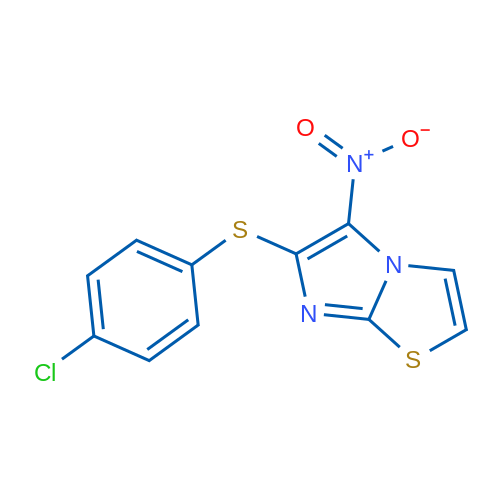 6-[(4-Chlorophenyl)sulfanyl]-5-nitroimidazo[2,1-b][1,3]thiazole 1g