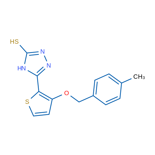 5-{3-[(4-methylphenyl)methoxy]thiophen-2-yl}-4H-1,2,4-triazole-3-thiol 1g