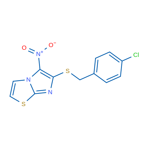 6-{[(4-chlorophenyl)methyl]sulfanyl}-5-nitroimidazo[2,1-b][1,3]thiazole 1g