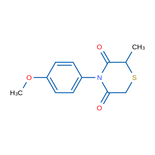 4-(4-Methoxyphenyl)-2-methylthiomorpholine-3,5-dione 1g