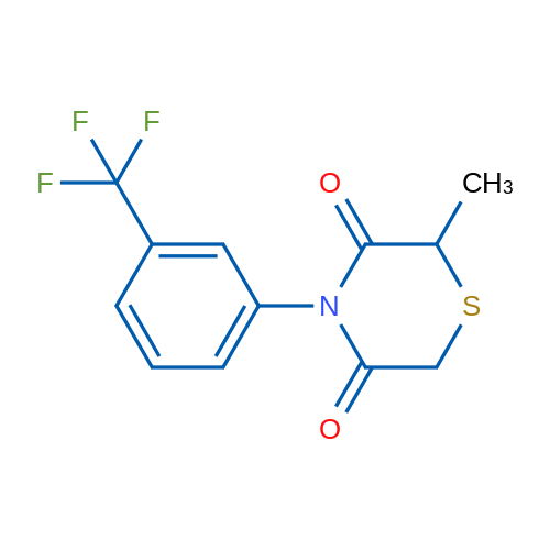 2-Methyl-4-[3-(trifluoromethyl)phenyl]thiomorpholine-3,5-dione 1g