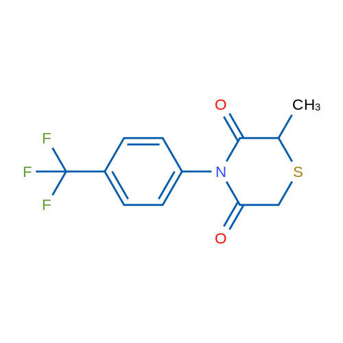 2-Methyl-4-[4-(trifluoromethyl)phenyl]thiomorpholine-3,5-dione 1g