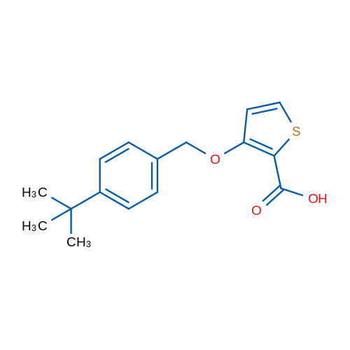 3-[(4-tert-Butylphenyl)methoxy]thiophene-2-carboxylic acid 1g