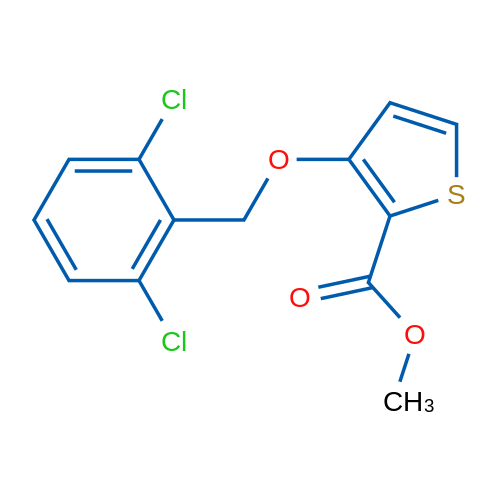 Methyl 3-[(2,6-dichlorophenyl)methoxy]thiophene-2-carboxylate 1g