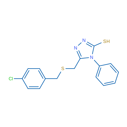 5-({[(4-chlorophenyl)methyl]sulfanyl}methyl)-4-phenyl-4H-1,2,4-triazole-3-thiol 1g