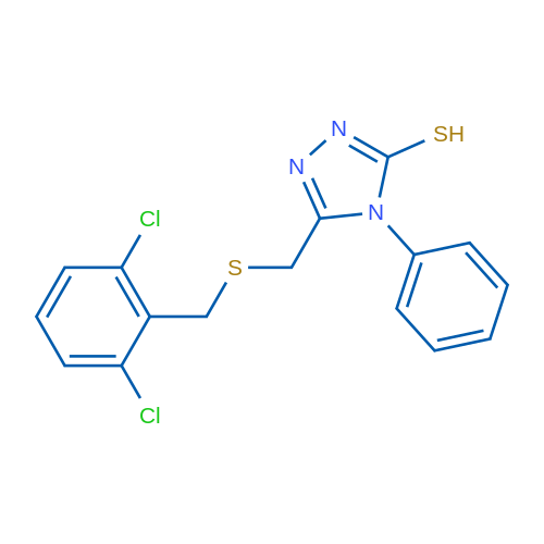 5-({[(2,6-dichlorophenyl)methyl]sulfanyl}methyl)-4-phenyl-4H-1,2,4-triazole-3-thiol 1g