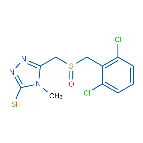 5-{[(2,6-dichlorophenyl)methanesulfinyl]methyl}-4-methyl-4H-1,2,4-triazole-3-thiol 1g