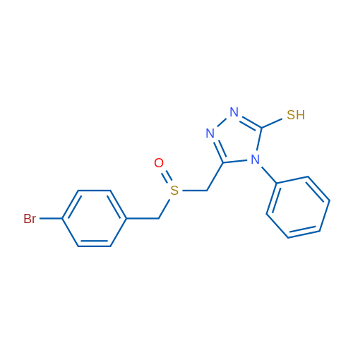 5-{[(4-bromophenyl)methanesulfinyl]methyl}-4-phenyl-4H-1,2,4-triazole-3-thiol 1g