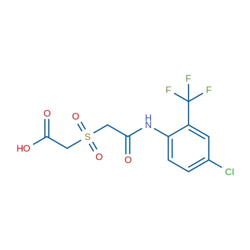 2-({[4-chloro-2-(trifluoromethyl)phenyl]carbamoyl}methanesulfonyl)acetic acid 1g