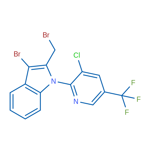 3-Bromo-2-(bromomethyl)-1-[3-chloro-5-(trifluoromethyl)pyridin-2-yl]-1H-indole 1g