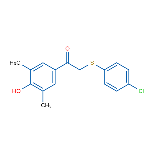 2-[(4-Chlorophenyl)sulfanyl]-1-(4-hydroxy-3,5-dimethylphenyl)ethan-1-one 1g