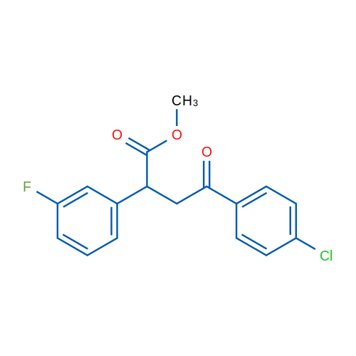 Methyl 4-(4-chlorophenyl)-2-(3-fluorophenyl)-4-oxobutanoate 1g