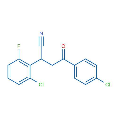 2-(2-Chloro-6-fluorophenyl)-4-(4-chlorophenyl)-4-oxobutanenitrile 1g