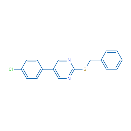 2-(Benzylsulfanyl)-5-(4-chlorophenyl)pyrimidine 1g