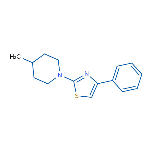 2-(4-Methylpiperidin-1-yl)-4-phenylthiazole 1g